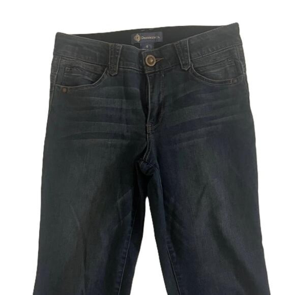 Democracy Ab Solution Blue Denim Stretch Straight Leg SkinnyJeans Sz. 6 (30x30) - Picture 3 of 7